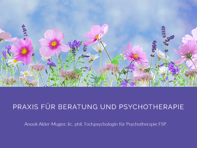 Showcase of homepage design of Psychotherapie by Anouk Alder-Mugier website