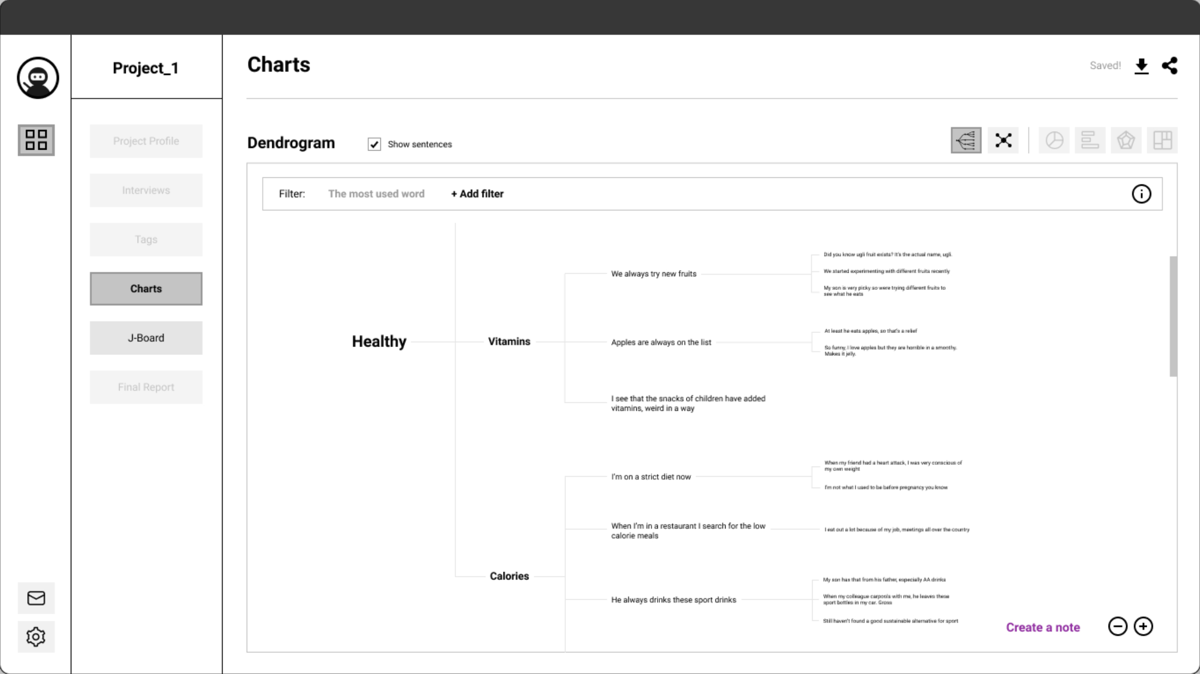 Wireframe of Jaide after implementing the feedback from the first set of user testing